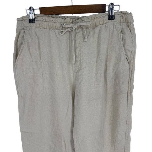 Social Standard by Sanctuary Khaki Linen Blend Solstice Jogger Pant Size XL - Picture 3 of 10
